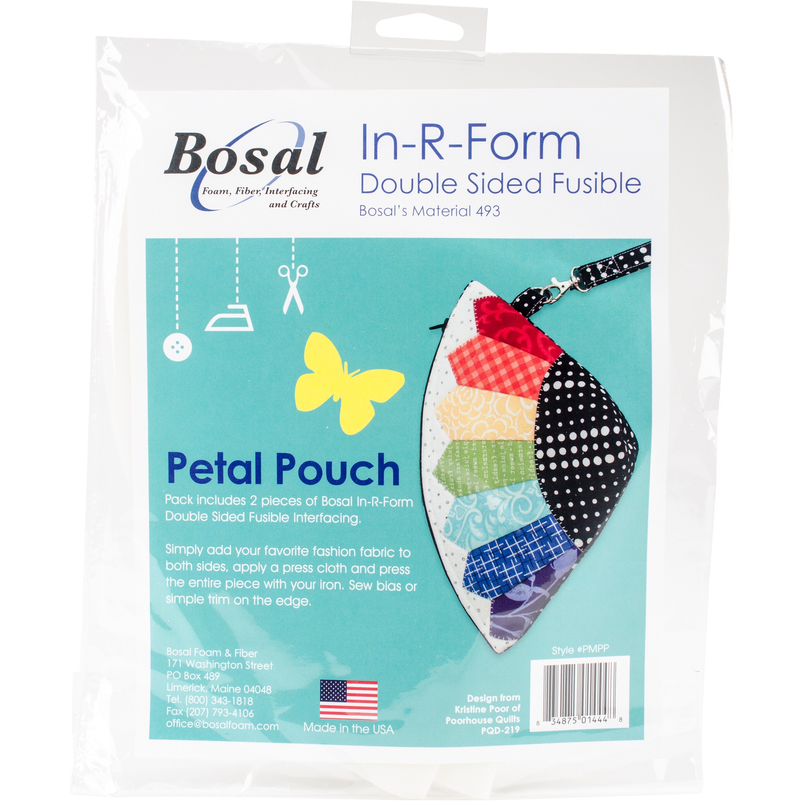 Shop Bosal In R Form Double Sided Fusible Interfacing Petal Pouch