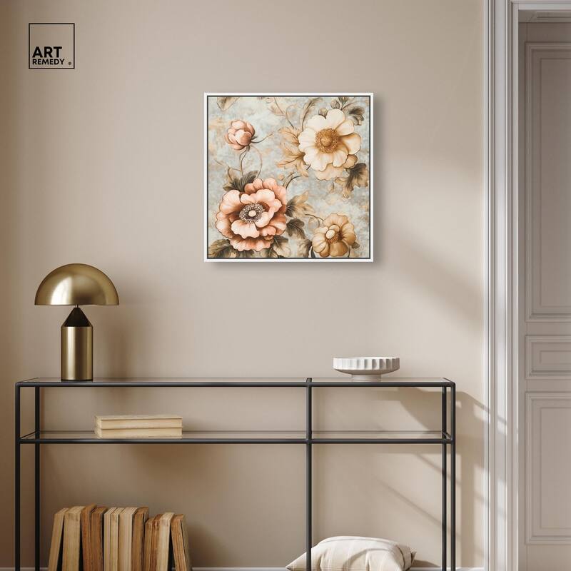 Retro Rose I Canvas by Art Remedy