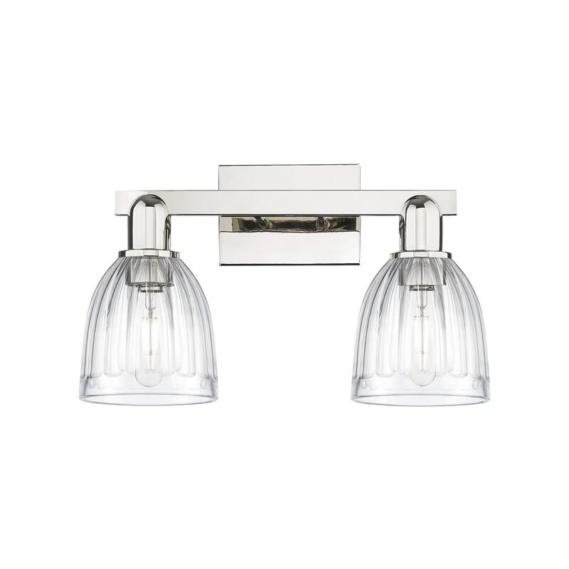 Innovations Lighting Endless Possibilities Arcadia - Brookfield - 2 Light 17" Bath Vanity Light - Clear/Polished Nickel