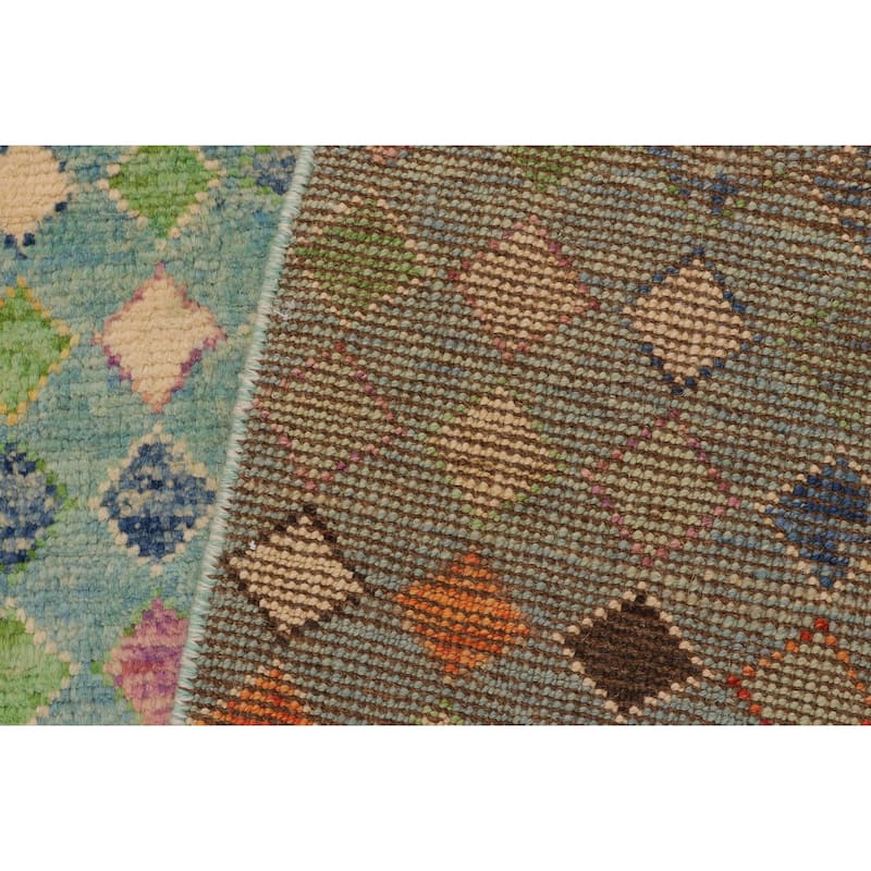 Boho Chic Balochi Yu Blue/Rust Hand Knotted Wool Rug - 4'9'' x 8'1''