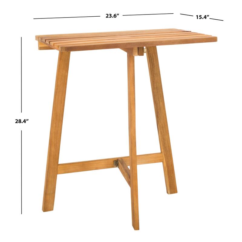 SAFAVIEH Outdoor Iyana Balcony Table - 24Wx15Dx28H