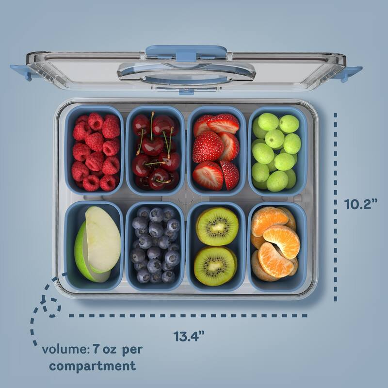 COOK WITH COLOR Snackle Box for Kids Lunch Box and Snack Container