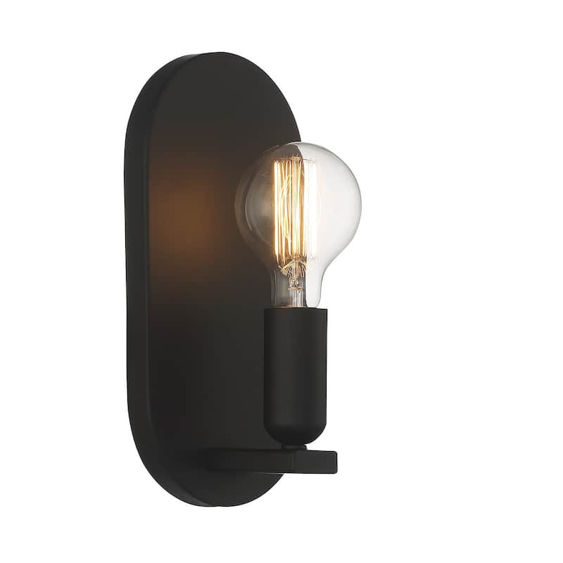 Meridian M90059 12" Tall Wall Sconce - Matte Black