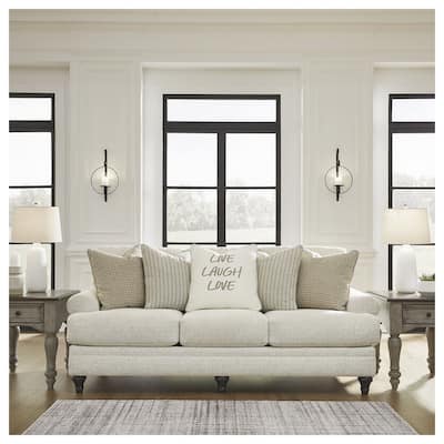 Signature Design by Ashley Valerani Brown/Beige Sofa - 89"W x 44"D x 40"H
