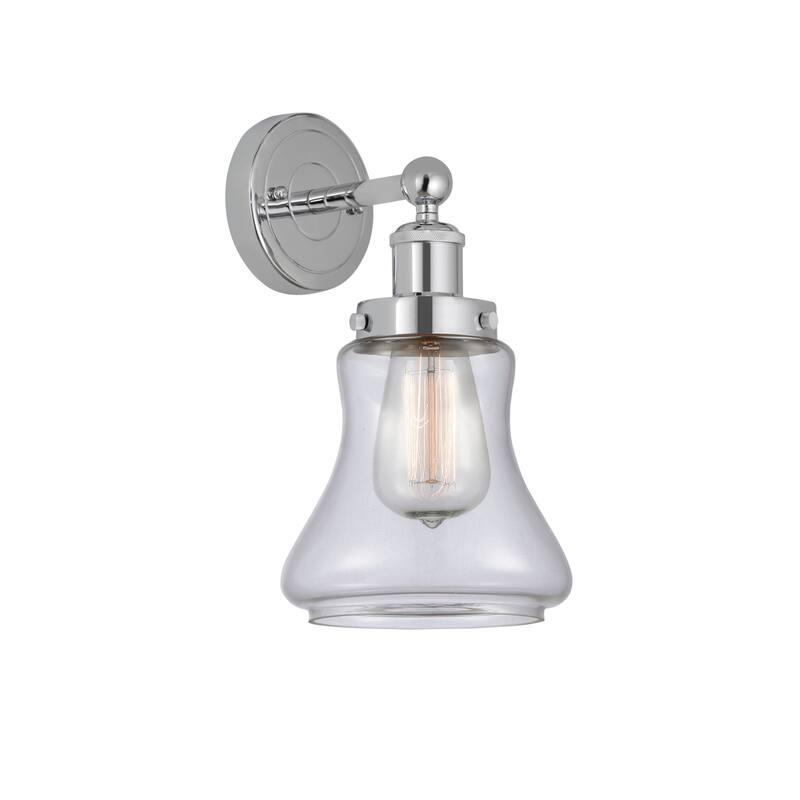 Innovations Lighting 616-1W-10-7 Bellmont Sconce Bellmont 10" Tall - Polished Chrome / Clear