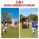 preview thumbnail 2 of 6, 2-in-1 Adjustable Rebounder & Pitching Net for Baseball and Softball - Bounce Back Training