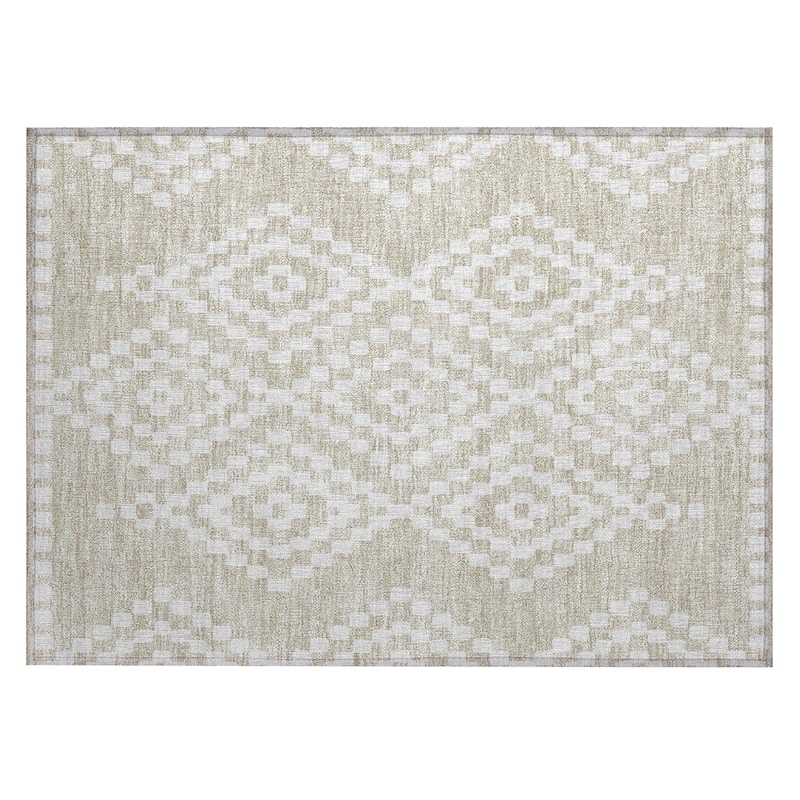Machine Washable Indoor/ Outdoor Chantille Moroccan Boho Rug