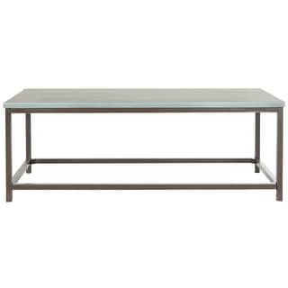 SAFAVIEH Alec Steel Blue Coffee Table - 48