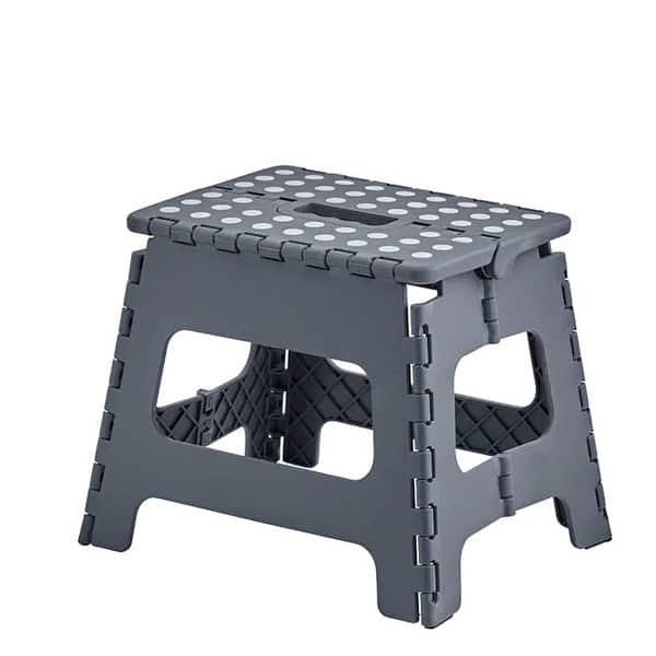 slide 2 of 3, 13" Folding Step Stool - 13" x 17" Grey