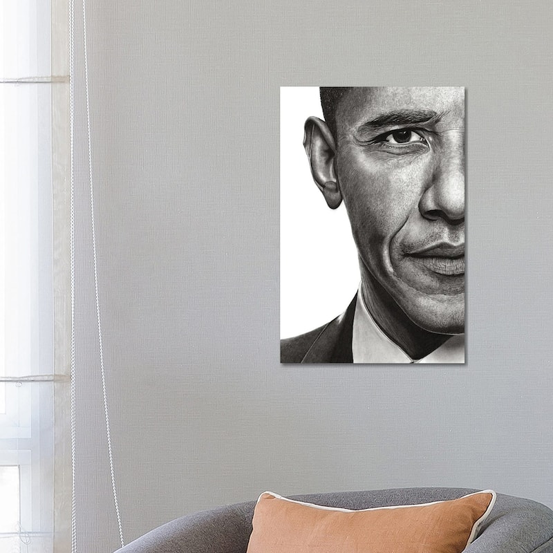 iCanvas "Obama" by Paul Stowe Canvas Print - 26x18x1.5
