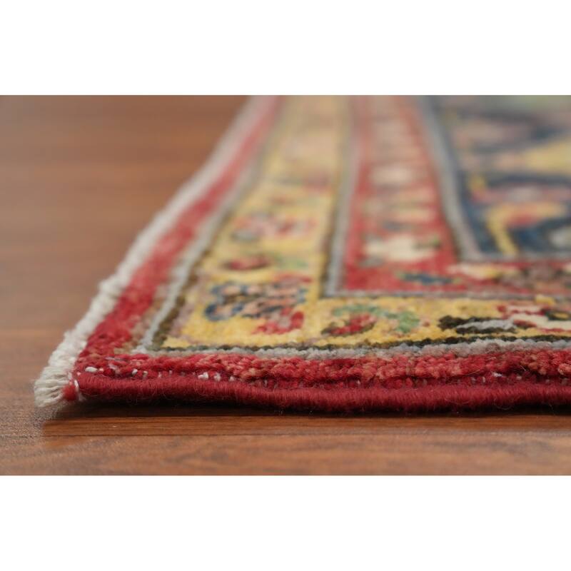 Hand Knotted Oriental 100% Wool Carpet Traditional Floral Red Heriz (serapi) Area Rug - 10' 0'' X 8' 0''