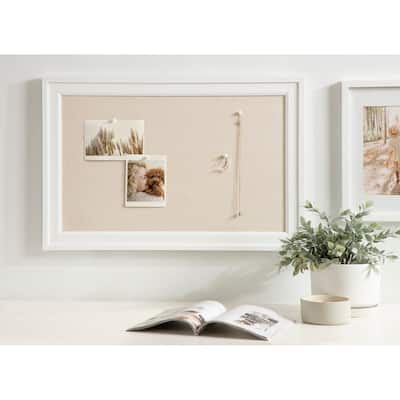 Bosc Linen Fabric Framed Pinboard