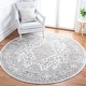 preview thumbnail 5 of 36, SAFAVIEH Oregon Megi Oriental Medallion Rug 6'7" Round - Grey/Ivory - Round