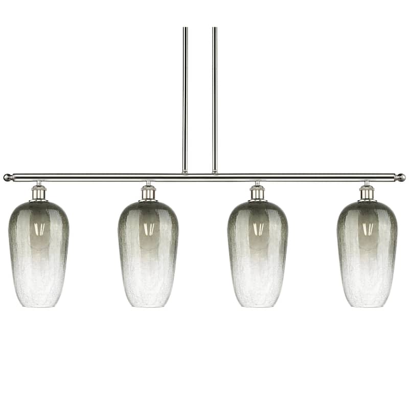 Innovations Lighting 516-4I-16-48 Brookhaven Flute Linear Brookhaven - Polished Nickel / Slate
