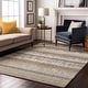 preview thumbnail 41 of 132, Premium Washable Super Soft Modern Ombre Stripe Mayfield Rug Ivory - 10' x 14'