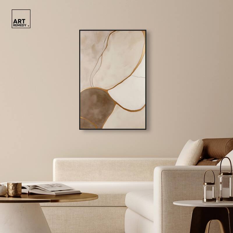 Taupe Terrain I Canvas by Art Remedy