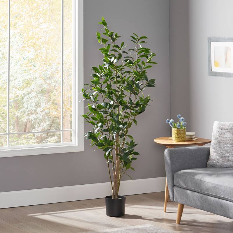 Atoka 5.5' x 2' Artificial Laurel Tree by Christopher Knight Home - 5.5' x 2'