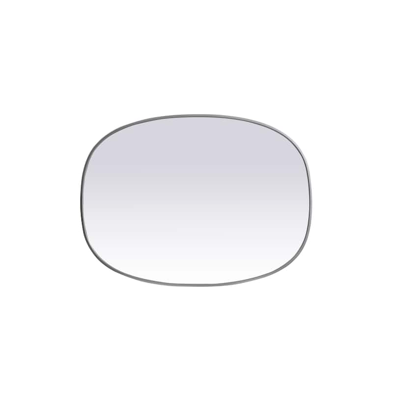 Elegant Lighting MR2B3040 Brynn 30" W x 40" H Modern Oval Bathroom
