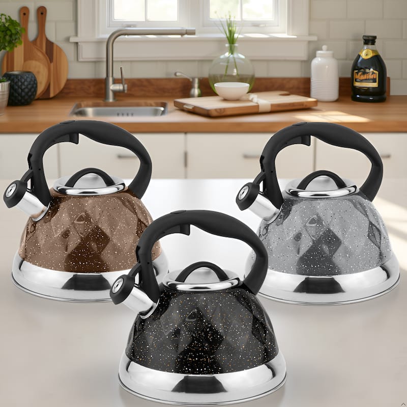 Lorren Home Trends Whistling Tea Kettle 3 Liters, with Ergonomic Handle
