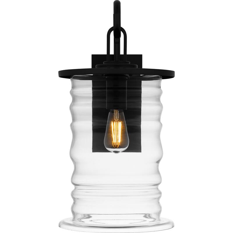 Noland 1-Light Matte Black Outdoor Wall Lantern