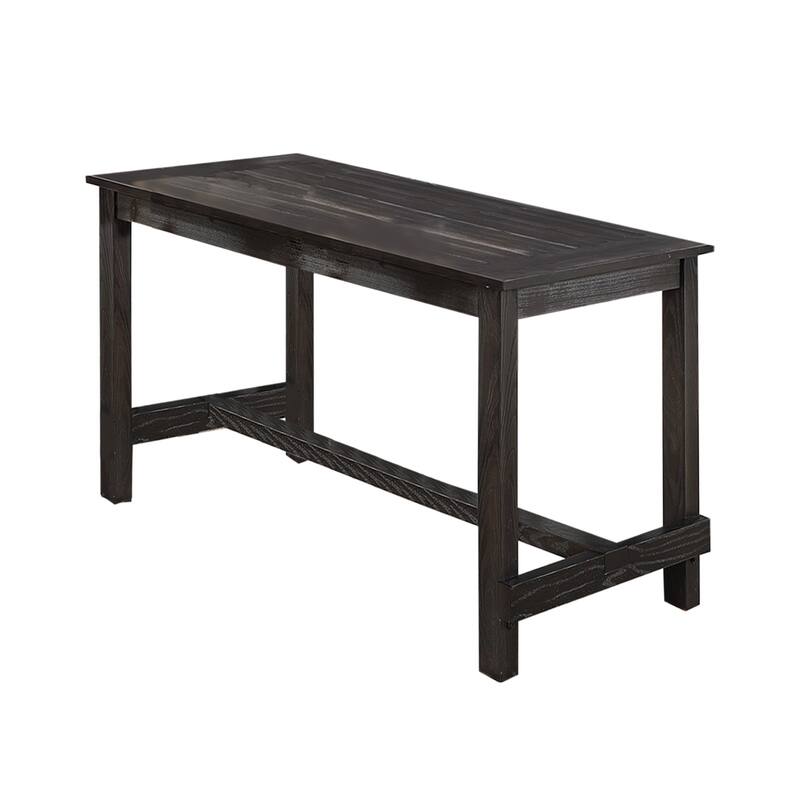 Rectangular Wooden Dining Table in Espresso - Counter Height