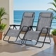 preview thumbnail 47 of 61, Homall Patio Zero Gravity Chair Lawn Lounge Chair with Pillow Set of 2