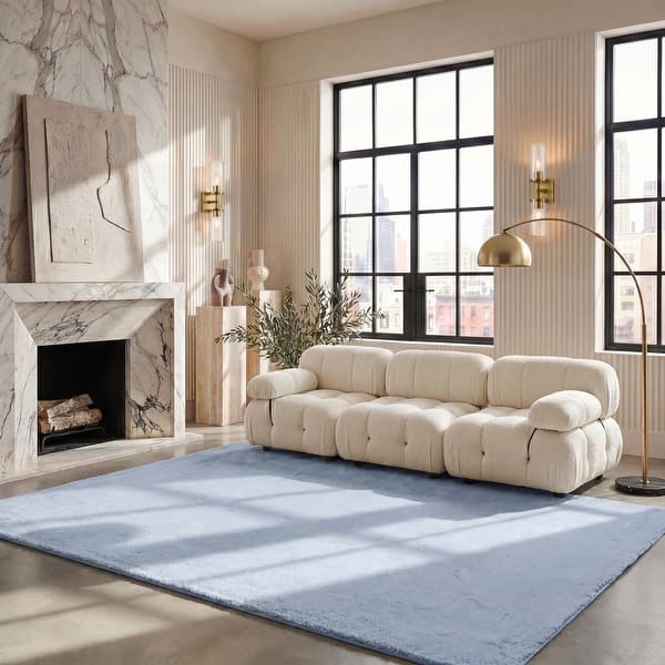 slide 2 of 67, SAFAVIEH Faux Rabbit Washable Fur Teofila Solid Shag Rug