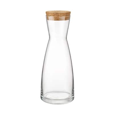 Bormioli Rocco Ypsilon Carafe with Cork Tops - 36.25 oz