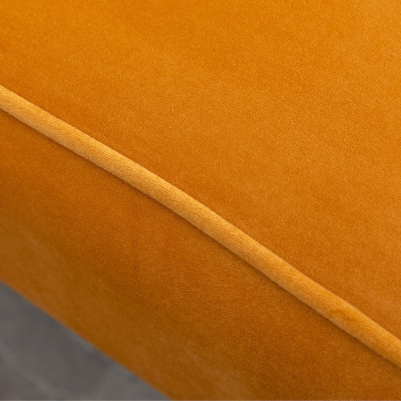 Gold Modern 26" Polyester Accent Chair with Solid Rubber Wood Legs for Living Room