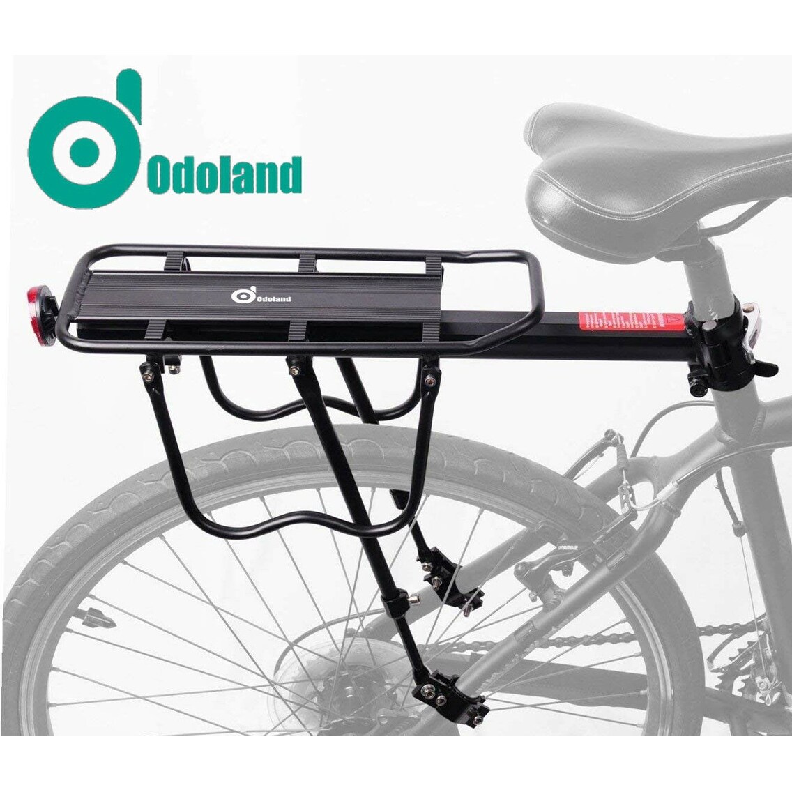 AGPTEK 110 Lbs. Capacity Adjustable Rear Bike Rack Carrier Luggage