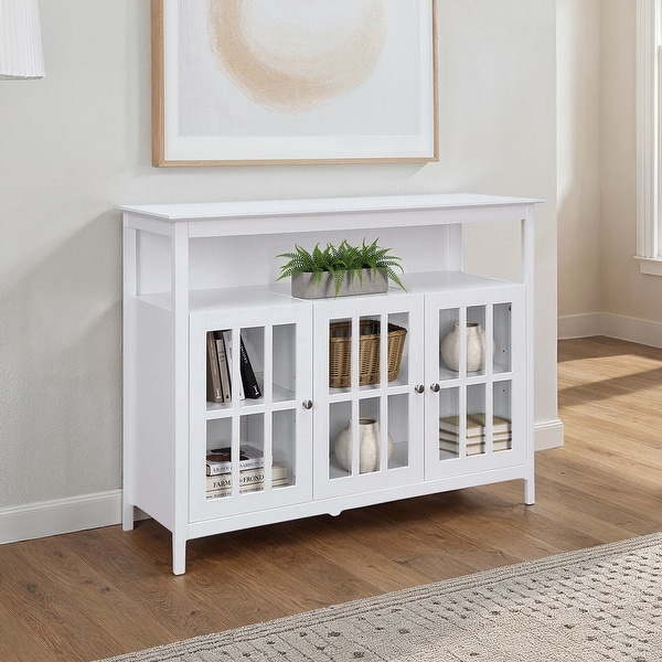 Convenience Concepts Big Sur Deluxe TV Stand with Storage Cabinets