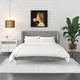 preview thumbnail 10 of 10, The Novogratz Holly Upholstered Wingback Platform Bed