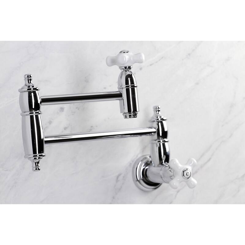 Kingston Brass Restoration Wall Mounted Pot Filler Faucet