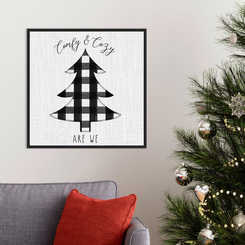 Winter Wonder II by Hartworks Canvas Art Framed - 22 x 22 in