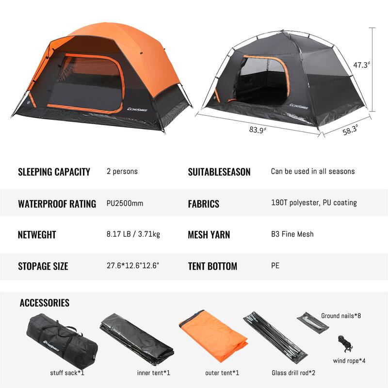 EchoSmile Nylon Dome Tent