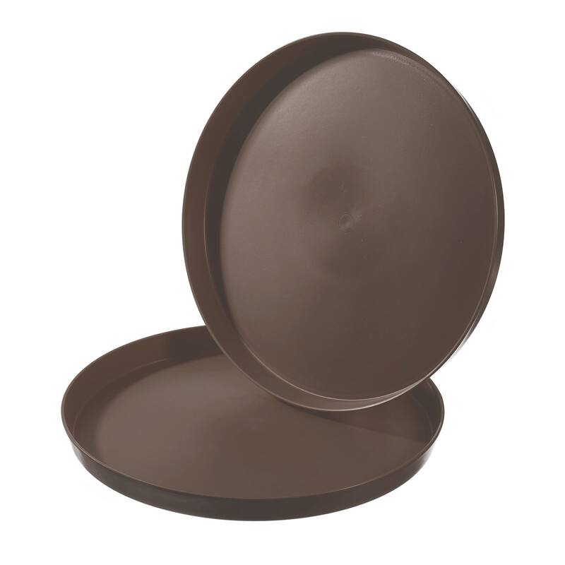 11.5" x 1" Round Restaurant Serving Trays, 2 Pack Food Service Tray