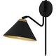 preview thumbnail 1 of 12, Alscott 1-Light Matte Black Wall Sconce