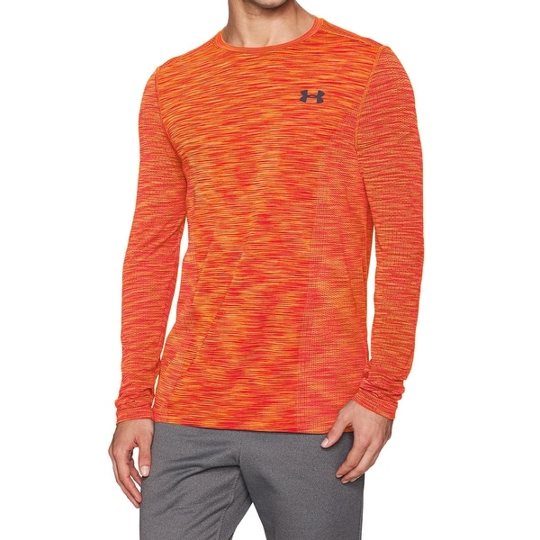 orange under armour long sleeve shirt