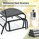 preview thumbnail 23 of 23, Outdoor Backyard and Lawn Iron Patio Rocking Chair