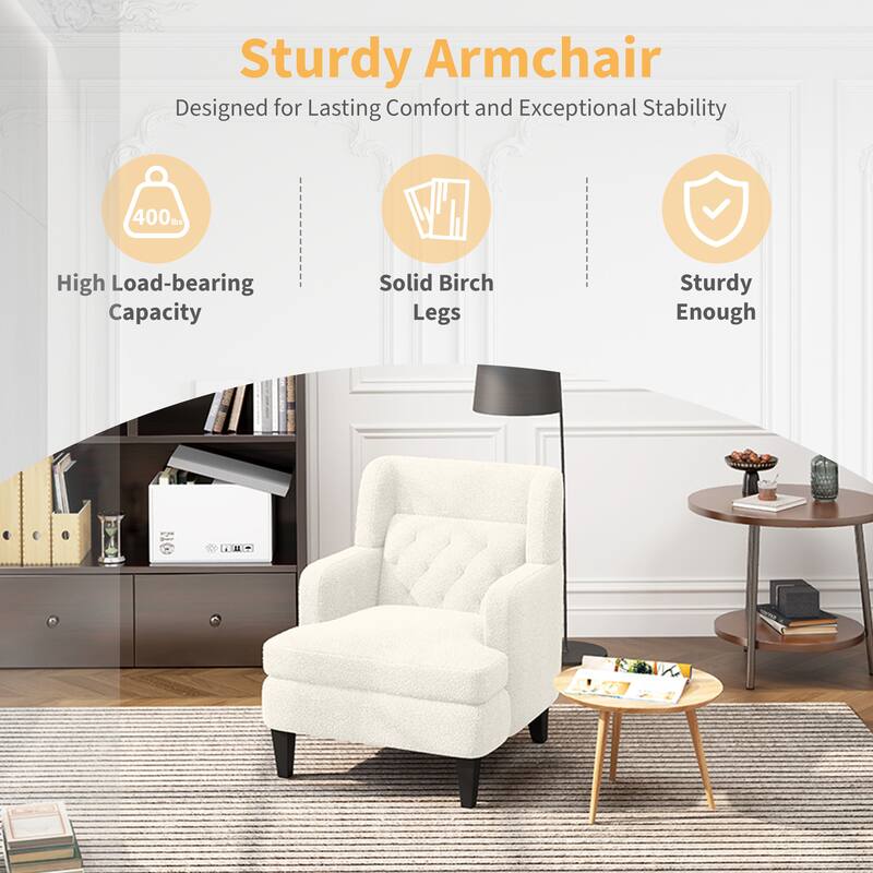 35.25" Upholstered Arm Chair