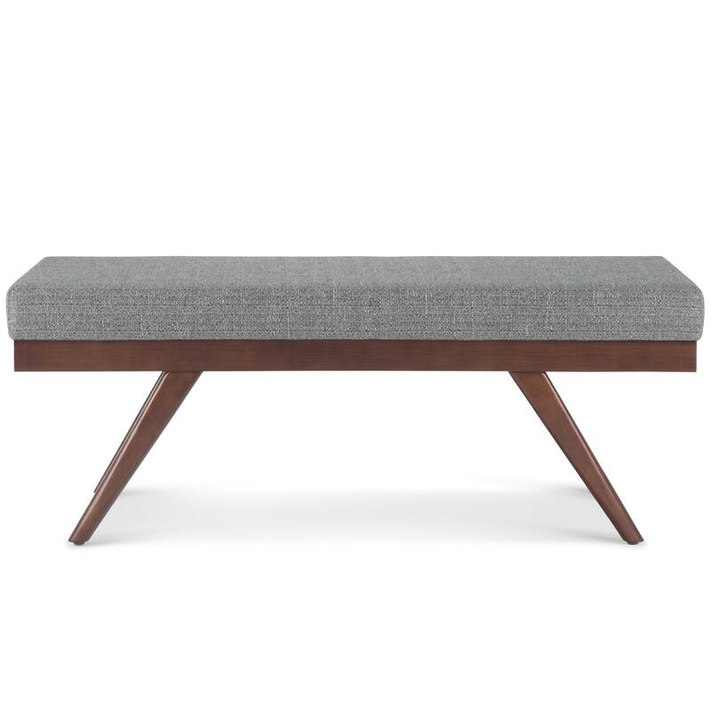 WYNDENHALL Nadine 48 inch Wide Mid Century Modern Rectangle Ottoman Bench