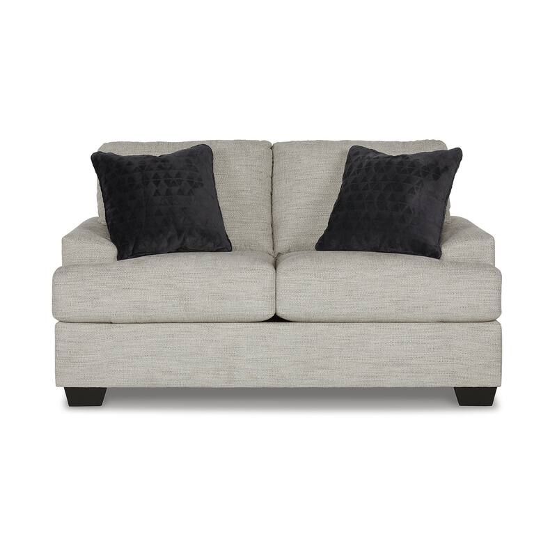Signature Design by Ashley Vayda Gray Loveseat - 63"W x 38"D x 37"H