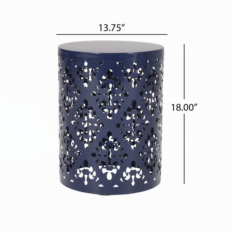 Outdoor Metal end Table -Large