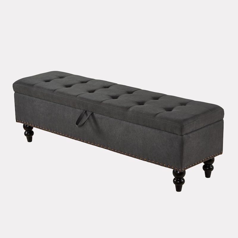 59" Bed Bench with Storage