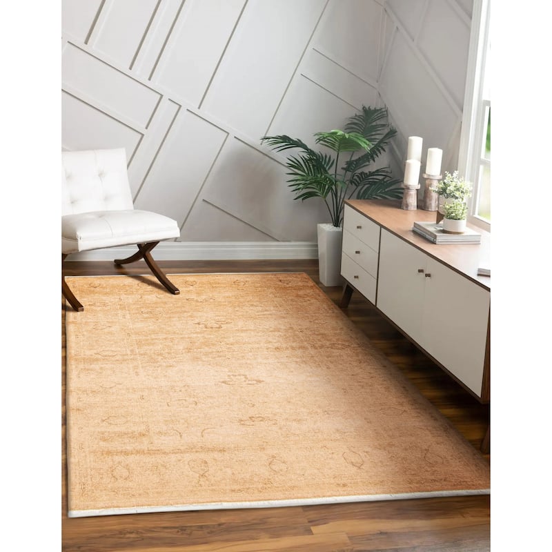 ECARPETGALLERY Hand-knotted Vibrance Tan Wool Rug - 3'11 x 6'1