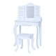 preview thumbnail 7 of 11, Fantasy Fields Little Princess Anna Kids Vanity Table & Stool, White - 24.41" L x 11.81" W x 39.37" H