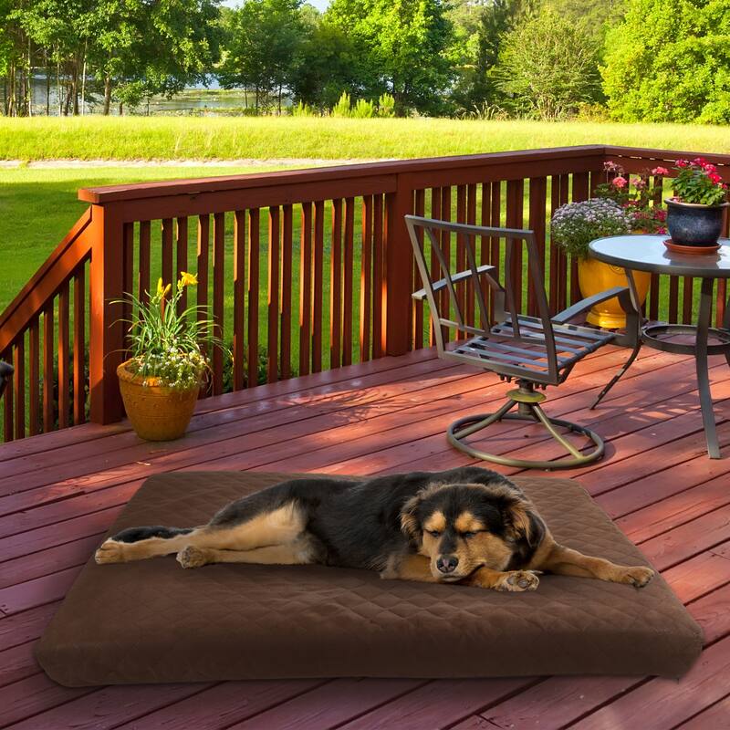 PETMAKER 2-Layer Memory Foam Dog Bed with Machine Washable Cover