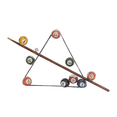 Metal Games Pool Wall Decor - Multi Colored - Roche River Decor