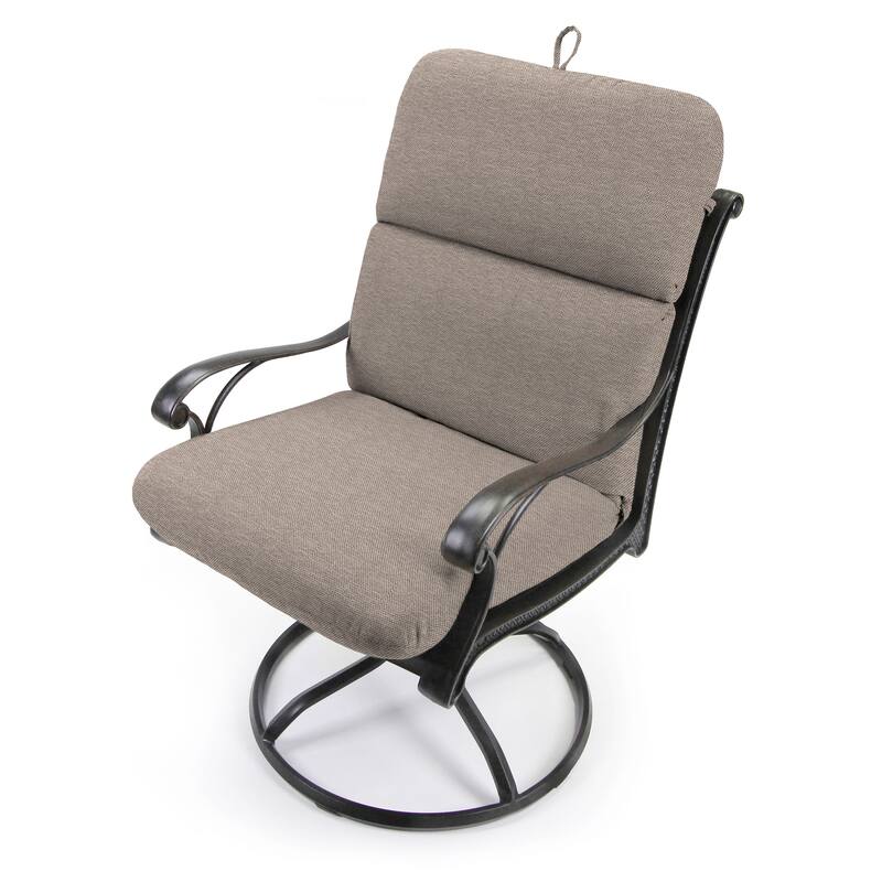 22" x 45" Outdoor Chair Cushion with Ties and Loop - 45'' L x 22'' W x 5'' H
