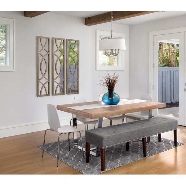 Shop Kate And Laurel Tolland Wood Panel Wall Mirror 12x48